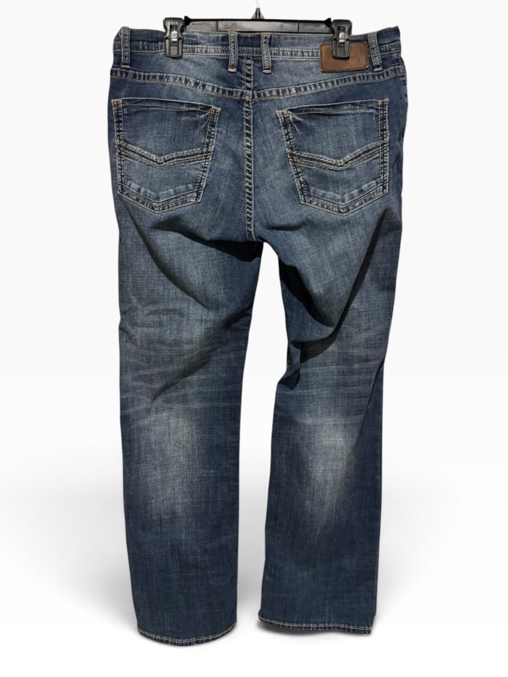 BKE Mens Dark Wash Straight-Leg Jeans - Blue - Picture 3 of 7